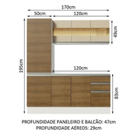 Cozinha Compacta 170cm MDF: Preço e Qualidade! - imagem 2