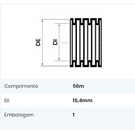 Conduíte Elétrico 20mm: 50m Fortlev – Segurança e Qualidade - imagem 2