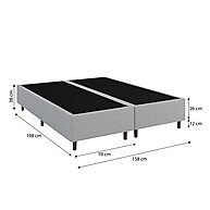 Base Box Queen 158x198 Branco Dakota – Sofisticação e Qualidade - imagem 2