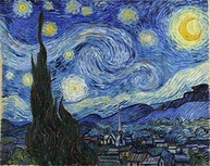 Noite Estrelada de Van Gogh - Tela Canvas 60x75cm - Arte de Qualidade para Decoração - imagem 2