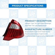 Farol Traseiro Direito Ford Fusion 2010-2012 Halógeno - Qualidade e Segurança - imagem 3