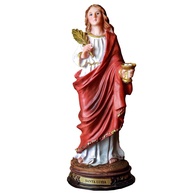 Imagem Santa Luzia 20cm em Resina Importada - Decoração Sagrada de Alta Qualidade - imagem 1