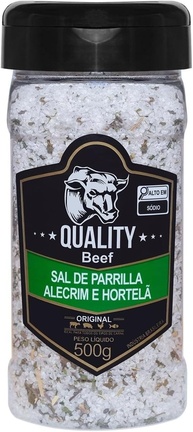 Quality Beef Tempero Sal de Parrilla Alecrim e Hortelã 500g - imagem 1