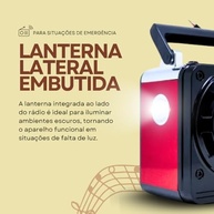 Rádio Portátil 1088 Bluetooth Bivolt: Som em Qualquer Lugar com USB, SD e Pilhas! - imagem 5