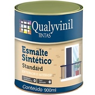 Tinta Esmalte Sintético Qualyvinil 900ml - Marfim Brilhante para Projetos de Decoração e Pintura Profissional - imagem 2