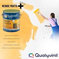 Tinta Acrílica Qualyvinil Rende Muito 3,6L - Cinza Escala | Resistente e de Alta Cobertura - imagem 3