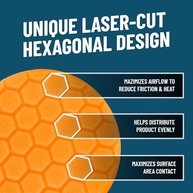Chemical Guys Hex-Logic Almofada de Polimento Quântico 16,5cm Laranja - 2 Unidades | Corte Preciso para Redemoinhos e Arranhões - imagem 3