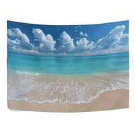 Tapeçaria de Parede Cenário de Praia - Decoração Estética para Quarto e Sala - imagem 5