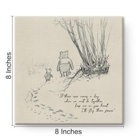 Arte de Parede Ursinho Pooh - Quadro Decorativo para Quarto de Bebê (20x20 cm) - imagem 3