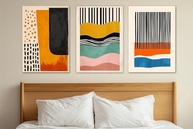 Kit 3 Quadros Decorativos Canvas 40x50 cm - Arte Moderna para Sala, Quarto e Corredor - imagem 3