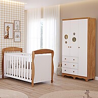 Quarto Bebê Completo: Berço 3 em 1 e Guarda Roupa! - imagem 1
