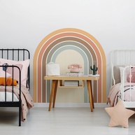 Adesivo Decorativo Arco-Íris Grande Infantil Lavável - Seguro e Colorido para Quarto de Bebê e Criança - imagem 1