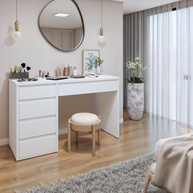 Penteadeira 5 Gavetas Giulia Yescasa Branco – Modernidade e Organização no Quarto - imagem 2