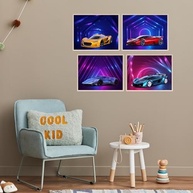 Pôsteres de Carro para Quarto Infantil - Arte de Parede Car Guy 20x25cm - imagem 3