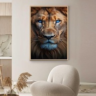 Quadro Decorativo Leão de Judá com Moldura - Impressão 4K para Sala e Quarto - imagem 5