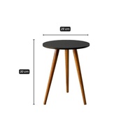 Mesa de Canto Redonda com Pés Palito - Design Moderno para Sala e Quarto - imagem 3