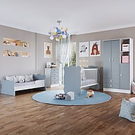Quarto de Bebê Completo Bambino: 3 Portas, 6 Gavetas e Tudo que Você Precisa! - imagem 1