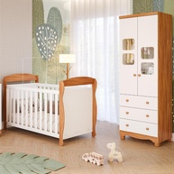 Quarto de Bebê Completo: Berço e Guarda-Roupa - imagem 1