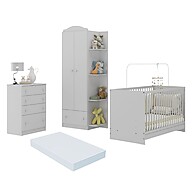 Quarto de Bebê Completo com Berço 3 em 1 – Tudo que Você Precisa - imagem 1