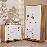 Quarto de Bebê Completo: Guarda Roupa + Cômoda! - imagem 1