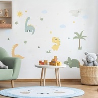 Adesivo de Parede Dinossauro Infantil Lavável - Seguro e Fácil Aplicação para Quarto de Criança - imagem 4
