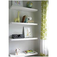 Kit com 4 Prateleiras Retas Brancas de 30cm - Ideal para Sala, Cozinha e Quarto - imagem 1