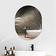 Espelho Oval Decorativo Adesivo para Sala e Quarto - imagem 2