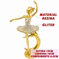 Bailarina Decorativa em Resina - Escultura Elegante para Decoração de Quarto e Casa - Presente Ideal para Amantes de Balé - imagem 3
