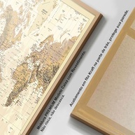 Quadro Mapa Mundi 40x60cm: Decore Sua Sala ou Quarto com Estilo Global - imagem 3
