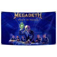 Pôster Megadeth Rust in Peace - Bandeira Decorativa Resistente para Quarto e Área Externa - imagem 1