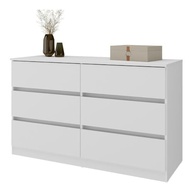 Cômoda com 6 Gavetas 120cm Multimóveis Mp4396 Branco - Organização e Estilo para seu Quarto - imagem 4