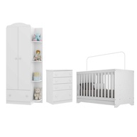 Quarto Infantil 3x1: Berço, Guarda-Roupa e Cômoda! - imagem 1