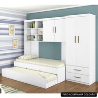 Quarto Infantil Completo Chiara: Cama + Guarda-Roupa - imagem 1