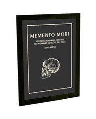 Quadro Decorativo Memento Mori Estoicismo | Arte Filosófica para Quarto e Sala - imagem 2