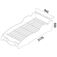 Cama de Solteiro Gelius Carro F1 – Diversão e Estilo no Quarto - imagem 2
