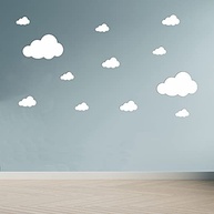 Adesivo Infantil Nuvens Brancas - Decore o Quarto das Crianças com Estilo e Magia - imagem 2
