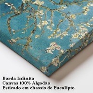 Kit 3 Quadros Decorativos Canvas 40x50cm - Arte Van Gogh para Sala, Quarto e Corredor - imagem 4