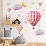 Adesivo Decorativo Balão Infantil Lavável - Seguro e Colorido para Quarto de Criança - imagem 2