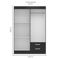 Guarda-Roupa Solteiro Atalaia: Organize Seu Quarto! - imagem 2