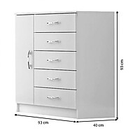 Cômoda Netuno Branca: Organize Seu Quarto! - imagem 2