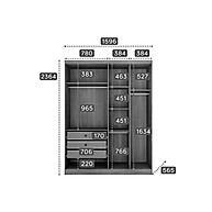 Guarda Roupa 4 Portas e 3 Gavetas: Organize Seu Quarto! - imagem 2