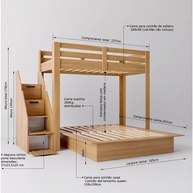Beliche Casal Family Freijó: Otimize Seu Quarto! - imagem 2