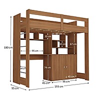 Cama Solteiro com Escrivaninha Zwork: Otimize Seu Quarto! - imagem 2