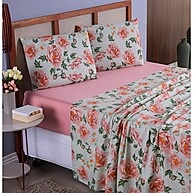Kit Jogo de Cama Queen Size 4 Peças Micropercal 400 Fios – Conforto e Estilo para Seu Quarto - imagem 1