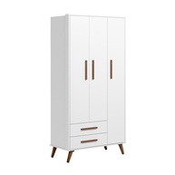 Guarda-Roupa Infantil Retrô Qencanto Qmovi Branco - Design Encantador para Quartos Criativos - imagem 1