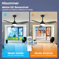 Ventilador de Teto com Controle Remoto, LED 21W, Silencioso e Moderno – Ideal para Quartos e Salas - imagem 5