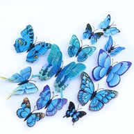 Adesivo de Parede Borboleta 3D Azul - Decoração Magnética Removível para Festas e Quartos Infantil - imagem 1