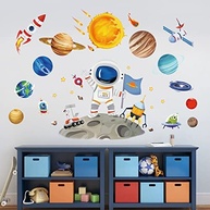 Adesivos de Parede Astronauta Espacial - Decore Quartos Infantil e Sala de Jogos com Tema Cósmico - imagem 2
