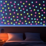 Adesivos de Parede Estrela que Brilha no Escuro - 100 Peças para Teto e Quarto - imagem 2