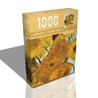 Quebra-Cabeça 1000 Peças Van Gogh Girassóis - Obra de Arte Premium com Pôster 70x50cm - imagem 4